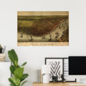 New Orleans Louisiana 1885 Panoramic Map Poster (Thuiskantoor)