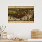 New Orleans Louisiana 1885 Panoramic Map Poster (Keuken)