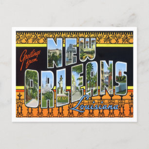 New Orleans, Louisiana Big Letters Briefkaart