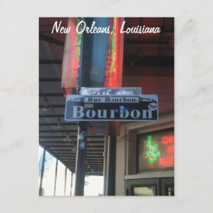 New Orleans Louisiana Bourbon Street Briefkaart