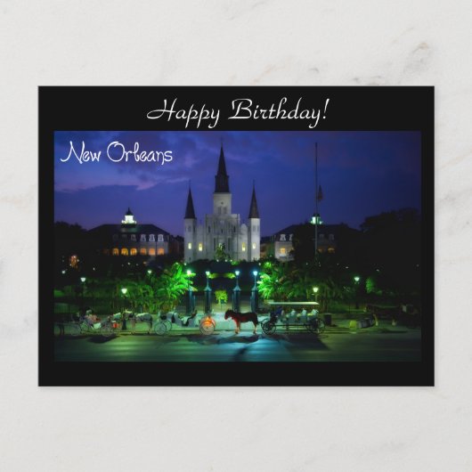 New Orleans Louisiana Briefkaart (Voorkant)