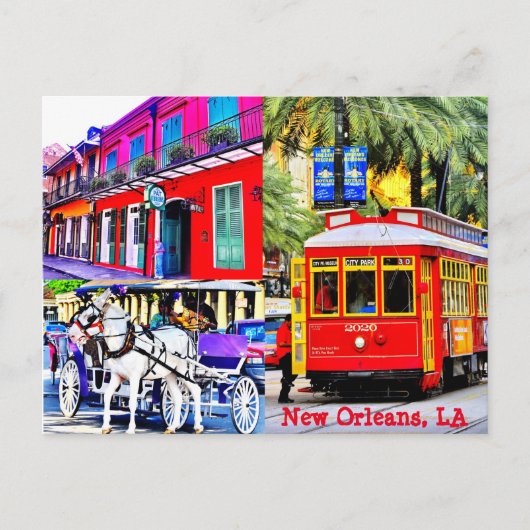 New Orleans, Louisiana Briefkaart (Voorkant)