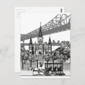 New Orleans Louisiana Briefkaart (Voorkant / Achterkant)
