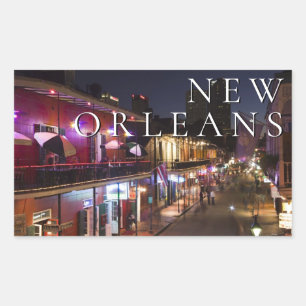 New Orleans, Louisiana   De Franse Wijk Rechthoekige Sticker