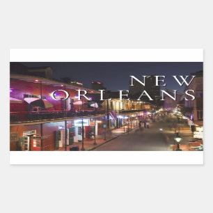 New Orleans, Louisiana De Franse wijk Rechthoekige Sticker