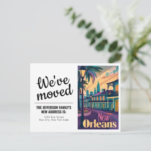 New Orleans Louisiana Franse wijk We hebben verhui Briefkaart (Staand voorkant)