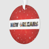 New Orleans Louisiana French Quarter Kerstmis Ornament (voorkant)