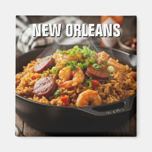 New Orleans Louisiana Jambalaya Magneet