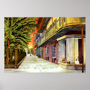 New Orleans Louisiana Pirates Alley French Quarter Poster