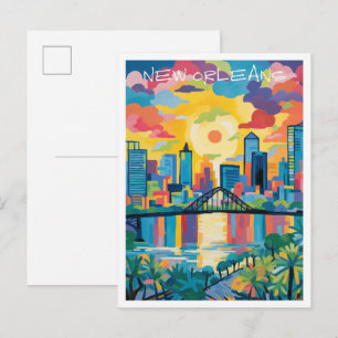 New Orleans Louisiana Reis Esthetiek Briefkaart