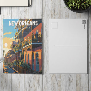 New Orleans Louisiana Reis Kunst Vintage Briefkaart