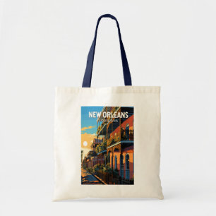 New Orleans Louisiana Reis Kunst Vintage Tote Bag