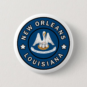 New Orleans Louisiana Ronde Button 5,7 Cm