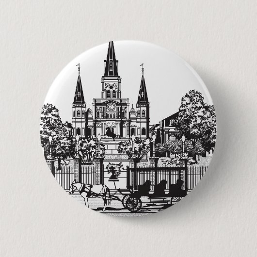 New Orleans, Louisiana Ronde Button 5,7 Cm (Voorkant)