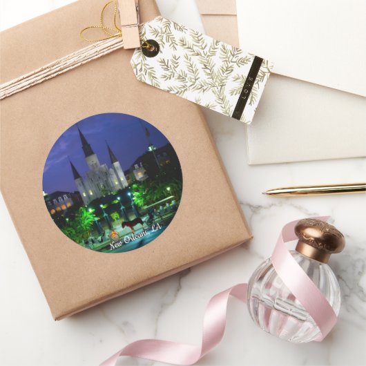 New Orleans, Louisiana Ronde Sticker (Geschenken)