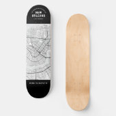 New Orleans, Louisiana Stadsplattegrond Skateboard (Voorkant)