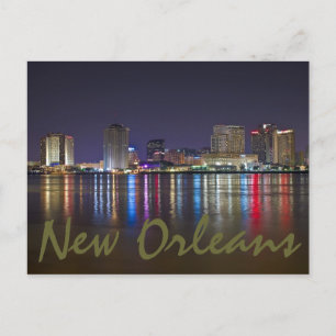 New Orleans, Louisiana / The Big Easy at night. Briefkaart