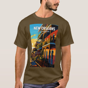 New Orleans Louisiana Travel Art Vintage TShirt