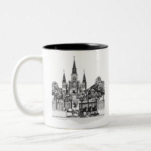 New Orleans, Louisiana Tweekleurige Koffiemok