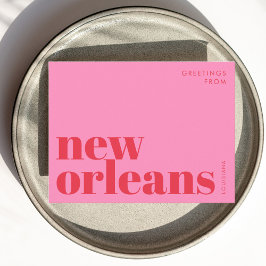 New Orleans Louisiana typografie Briefkaart