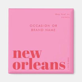 New Orleans Louisiana typografie feest Magneet