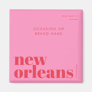 New Orleans Louisiana typografie feest Magneet
