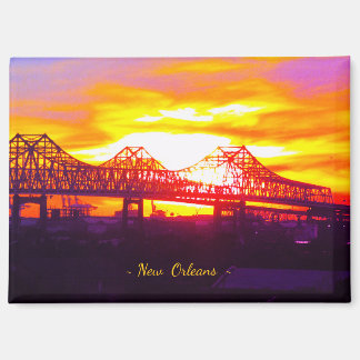 New Orleans, Louisiana, VS --- Downtown-brug Magneet