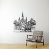 New Orleans, Louisiana Wandkleed (In situ)