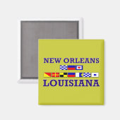 New Orleans Magnet Magneet (Voorkant / Achterkant)