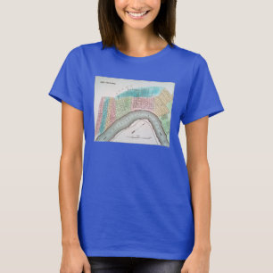 New Orleans Map, 1837 T-shirt