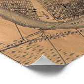 New Orleans Map 1891 Poster (Hoek)