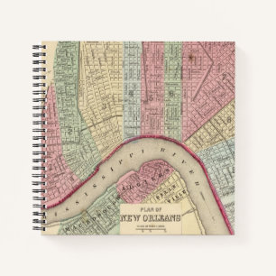 New Orleans Map door Mitchell Notitieboek
