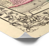 New Orleans Map door Mitchell Poster (Hoek)