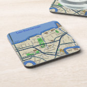 New Orleans Map Onderzetters (Linkerzijde)