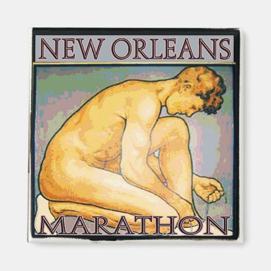 New Orleans MArathon SQ 2 Magneet (Voorkant)