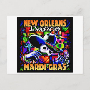 New Orleans Mardi Gras #010 Briefkaart