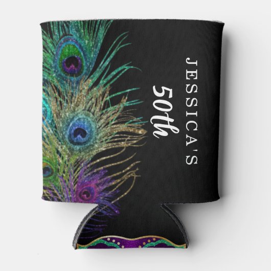 New Orleans Mardi Gras Birthday Party Blikjeskoeler (Voorkant)