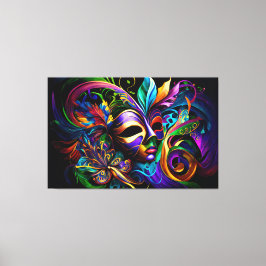 New Orleans, Mardi Gras, Fat Tuesday, NOLA Canvas Afdruk