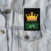 New Orleans Mardi Gras King Button (Insitu)