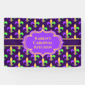 New Orleans Mardi Gras of Carnaval Spandoek (Horizontaal)