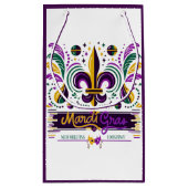 New Orleans Mardi Gras paarse geel groen Klein Cadeauzakje (Achterkant)