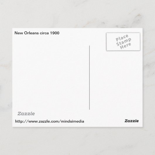 New Orleans Mardi Gras Parade, postkaart (Achterkant)