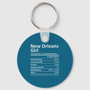 New Orleans Meisje La Louisiana Grappige Stad Thui Sleutelhanger