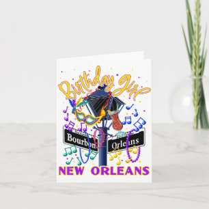 New Orleans Meisjes Verjaardag French Quarter Meis Kaart