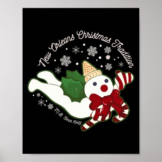 New Orleans Mr Bingle Christmas Tradition Snowmen  Poster (Voorkant)