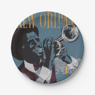 New Orleans Music paper borden Papieren Bordje