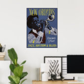 New Orleans Music poster 1/3 (Bureau à domicile)