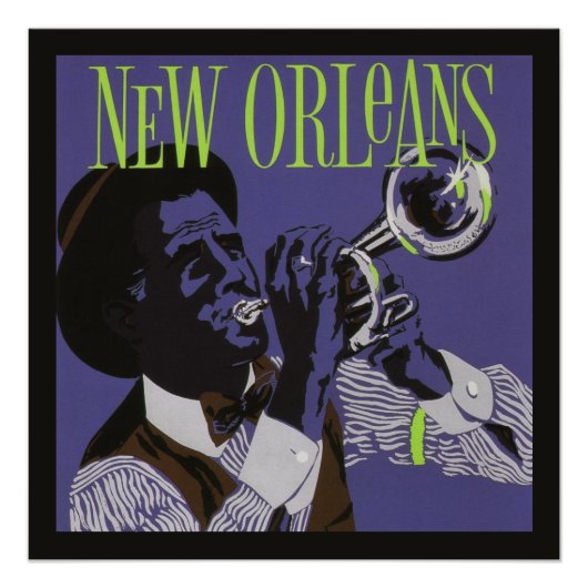 New Orleans Music poster Perfect Poster (Voorkant)