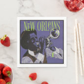 New Orleans Music serviettes en papier (En situation)