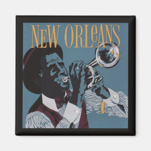 New Orleans Muziekmagneet Magneet